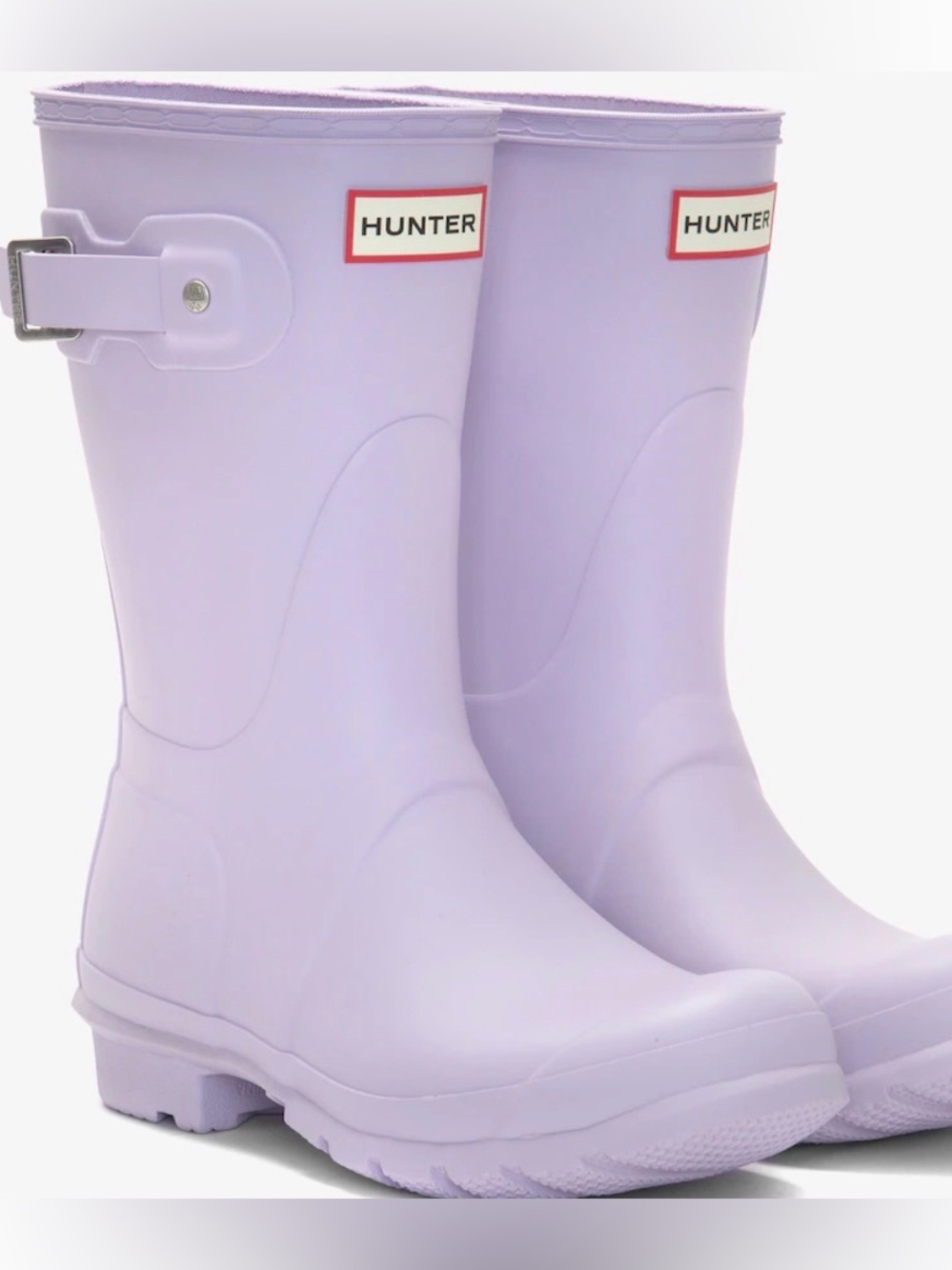 Hunter Original Short Rain Boots – Dusty Lilac/Pink – Great Condition - Size 7